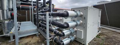 Azenta &ndash; Kaltwasserzentrale mit gleitender Freik&uuml;hlung in Griesheim