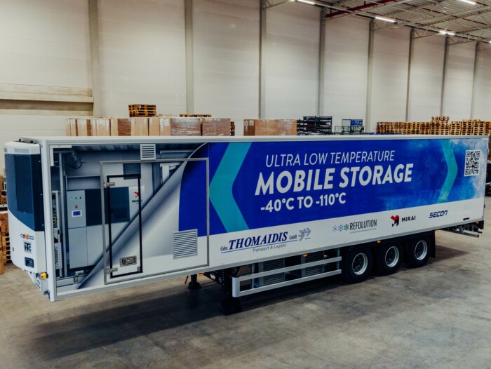 3D-Modell eines Tieftemperatur-Trailer Au&szlig;enansicht