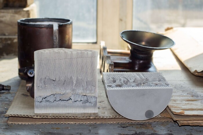 Beladener Abluftfilter