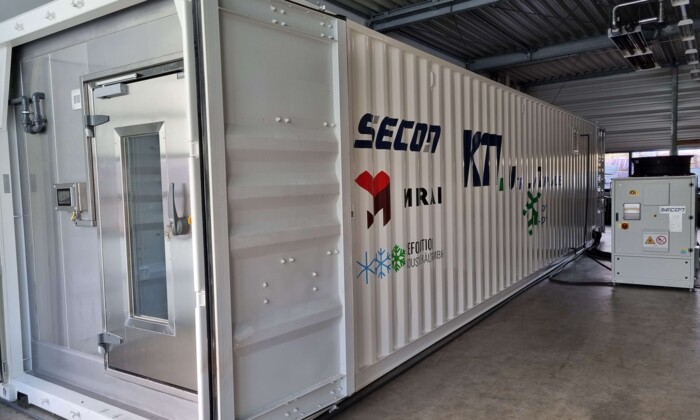 Tiefk&uuml;hlcontainer Innenaufstellung